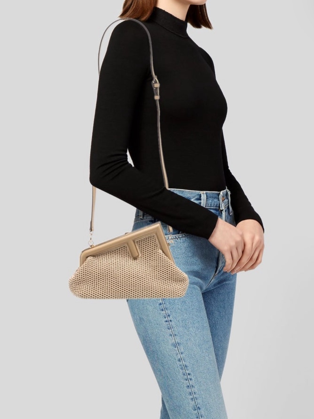 Fendi Raffia First Small Bag - Picture 2 of 5